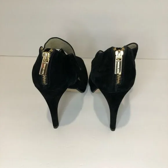 Michael Kors black peep toe platform 5in heels size 10 - Picture 7 of 16